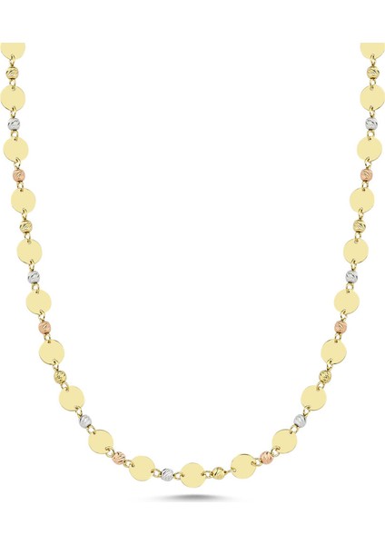 Altın Zincir Dorikalı ve Pullu 60 cm ZNC42-G514