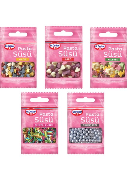 Dr. Oetker Dekor Pasta Süsü 5li Set