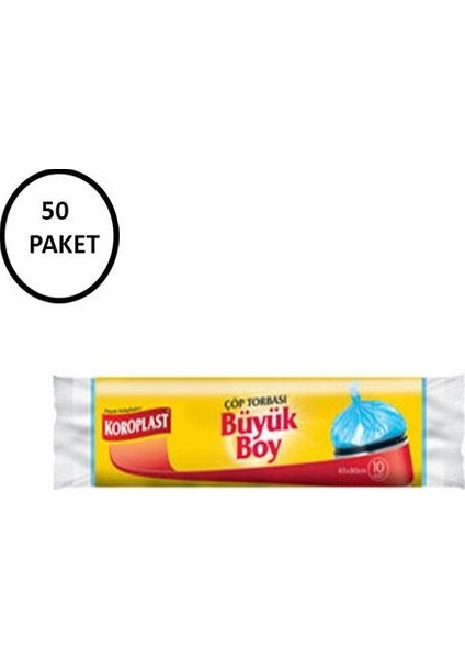 Büyük Boy Çöp Torbası (50 Paket)