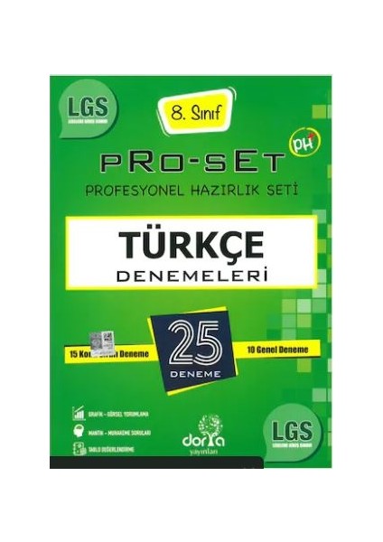 LGS 8.Sınıf Pro-Set 25 Türkçe Denemeleri
