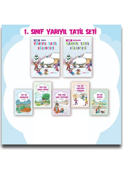 Mavi Deniz Yayınları 1. Sınıf Yarıyıl Tatil Eğlencesi Seti