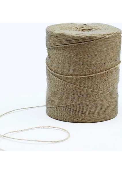 izmir Bitpazarı Jüt İp +/- 350 - 500 Gram - Hasır İpi - Çuval İpi - Kırnap İpi