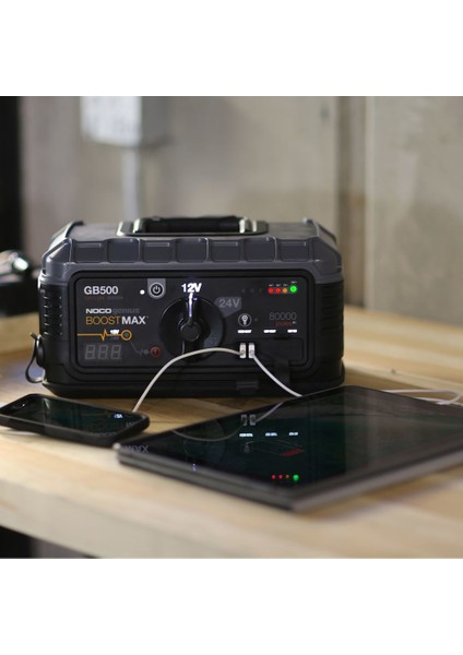 Genius GB500 12V/24V 20.000Amp Ultrasafe Lityum Akü Takviye + Powerbank + Led Lamba fırsatları
