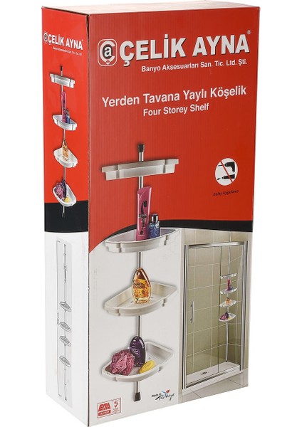 Yerden Tavana Yaylı Banyo Köşelik fiyatları