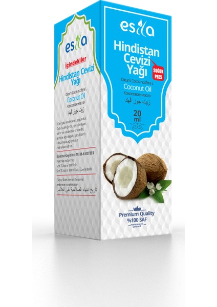 Hindistan Cevizi Yağı 20ml