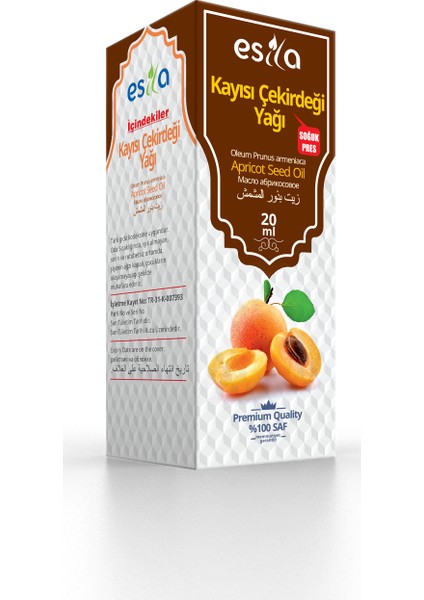 Kayısı Çekirdeği Yağı 20ml