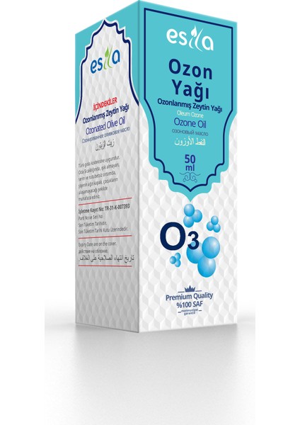 Ozonlanmış Zeytin Yağı 50ml