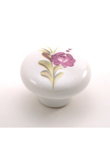 Porselen Büyük Mantar Düğme Kulp