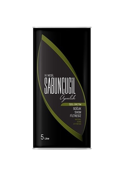 Özel Üretim Soğuk Sıkım Zeytinyağı, 5 lt