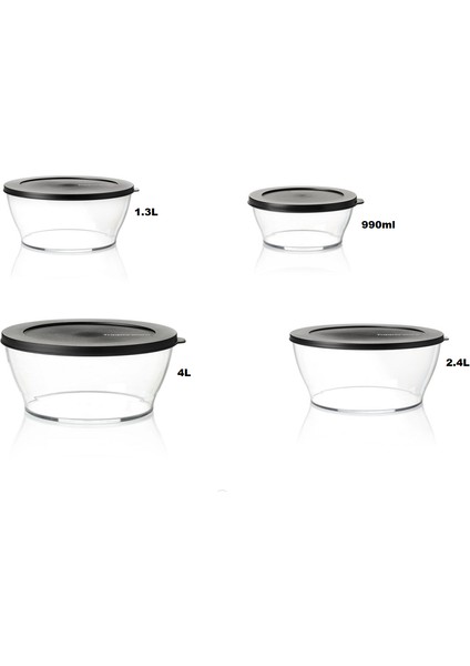 Royal Set 4'Lü Saklama Kabı