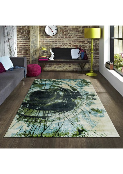 Halı Capella 3380A 80x150 Krem-K.Gri Fokus Desen Modern Halı