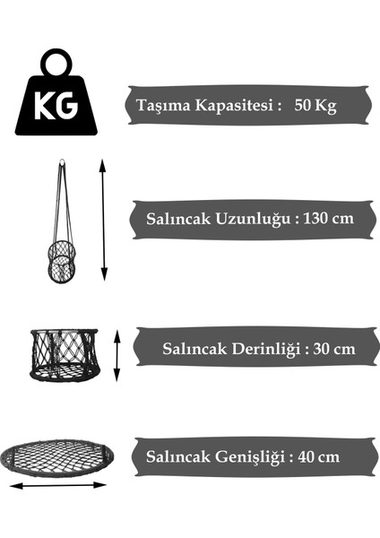 Çocuk Salıncağı 40'Lık (Kırmızı )