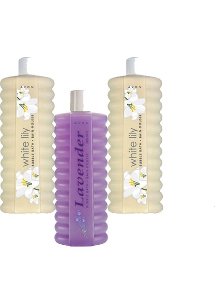 Buble Bath Lavanta Kokulu Banyo Köpüğü(1Adet)+Zambak Kokulu Banyo Köpüğü(2Adet)