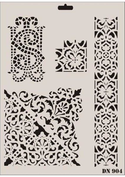 Dantel Seri DN-904 Stencil 35x25 cm