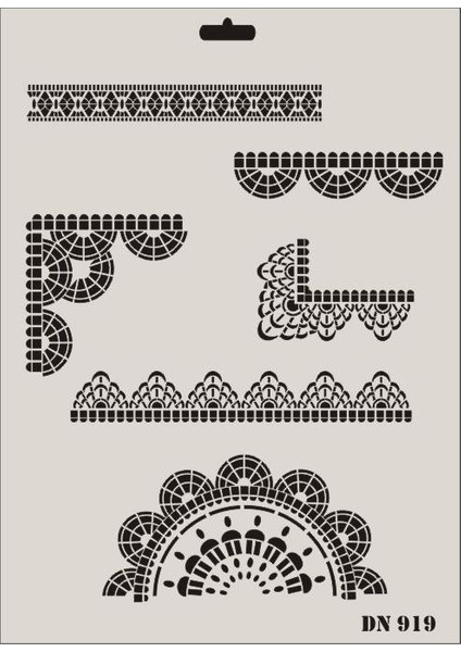 Dantel Seri DN-919 Stencil 35x25 cm
