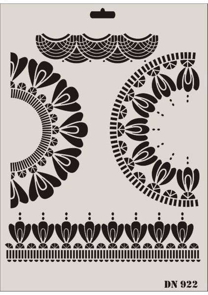 Dantel Seri DN-922 Stencil 35x25 cm
