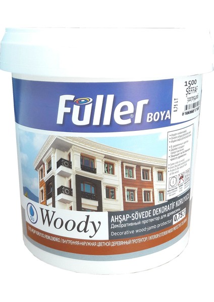 Füller Woody Su Bazlı Şeffaf Vernik 0,75 Litre