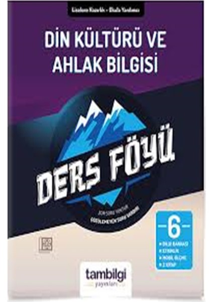Tam Bilgi Yayınları 6. Sınıf Din Kültür ve Ahlak Bilgisi Dersföyleri(Soru Bankası)