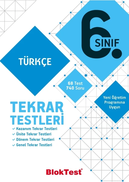 Tudem Yayınları 6 Türkçe Tekrar Testleri