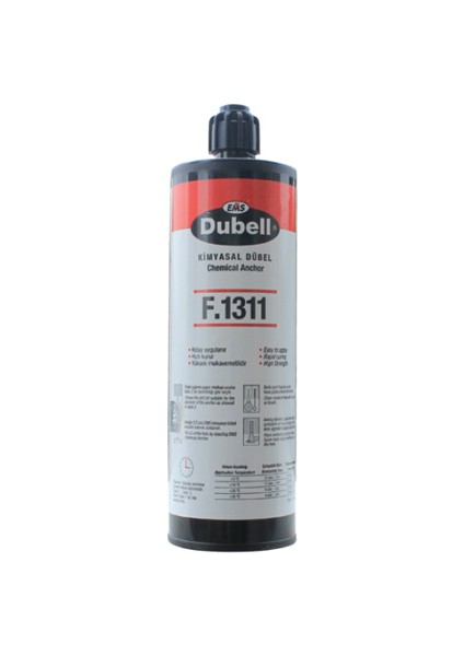Kimyasal Dübel / Epoksi 410 Ml