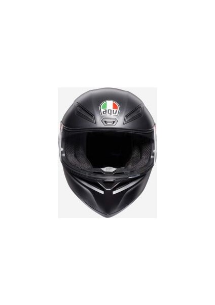 K1 Solid Matt Black Kapalı Kask