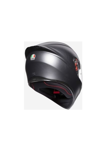 K1 Solid Matt Black Kapalı Kask