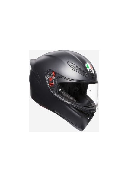 K1 Solid Matt Black Kapalı Kask