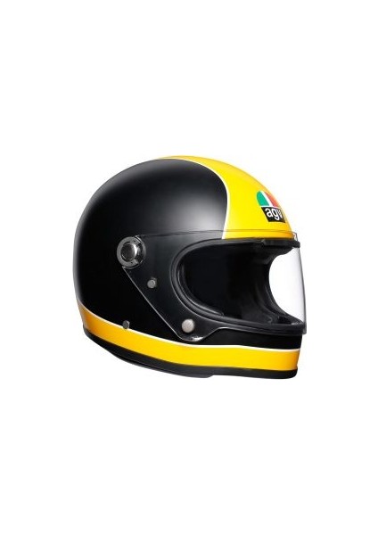 X3000 Multi Super Agv Matt Black/Yellow Kapalı Kask