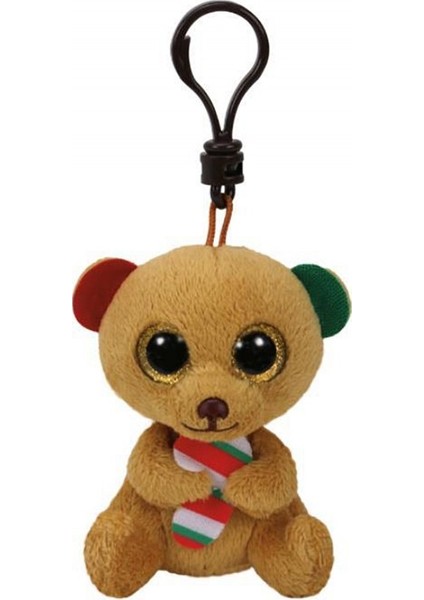 Bella - Brown Bear W/Candy Cane Clip