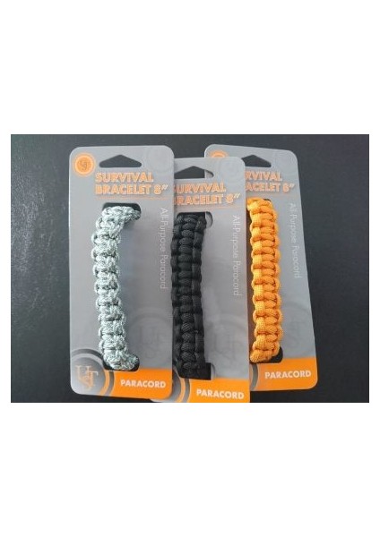 Paracord Survival Bileklik Siyah