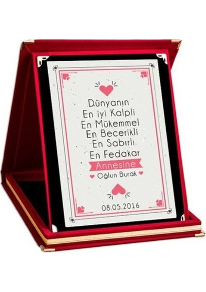 Anneler Gününe Özel Plaket