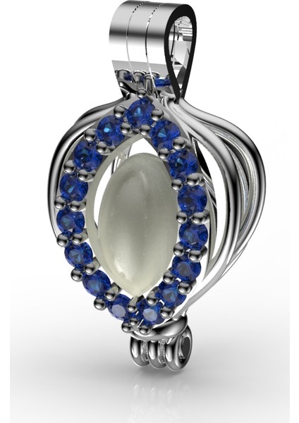Safir İnci Tanem Kolye Seti 7-8 Mm Tatlısu Aa Kalite