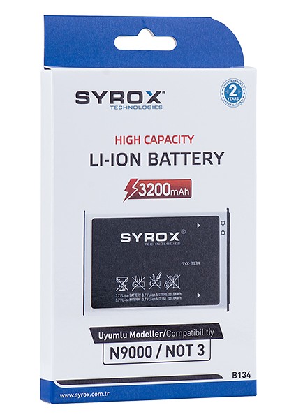 Galaxy Note 3 Batarya 3200 mAh