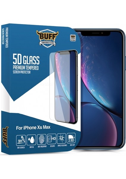 Apple iPhone XS Max 5D Glass Ekran Koruyucu