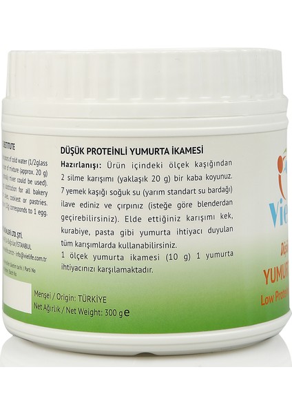 Vie Life 300 g Düşük Proteinli Yumurta İkamesi