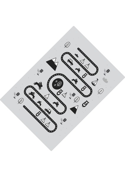 Cici Tasarım Siyah Beyaz Orman yolu Erkek Çocuk Tasarımsı-150x150