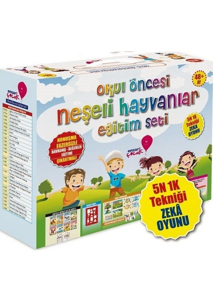 Okul Öncesi Neşeli Hayvanlar Eğitim Seti