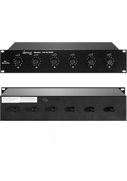 Vk-6300 - 6X50 Watt Rack Tipi Volume Kontrol