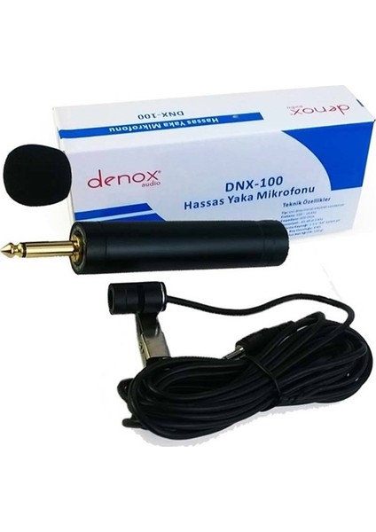 Dnx-100 Hassas Kondenser Yaka Mikrofonu