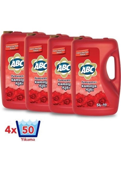 Yumuşatıcı Kamelya Aşkı 5 lt 4'lü Set