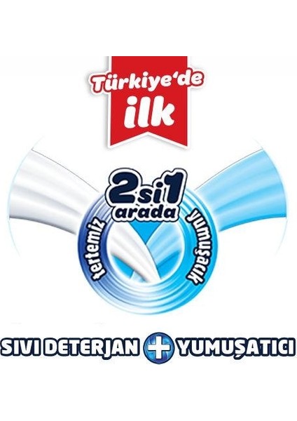 2si 1 Arada Sıvı Deterjan Dağ Ferahlığı 33 Yıkama 3'lü Set