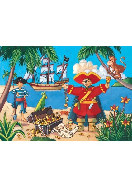 Dekoratif Puzzle 36 Parça The Pirate And His Treasure