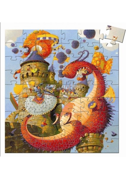 Dekoratif Puzzle 54 Parça Vaillant And The Dragon