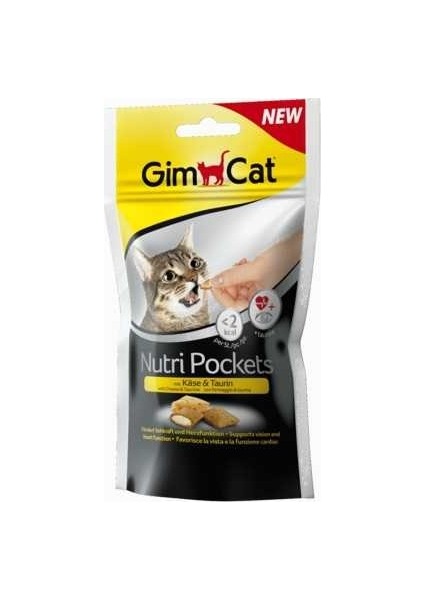 Gimcat Nutripockets Peynirli Kedi Ödülü Taurinli 60gr