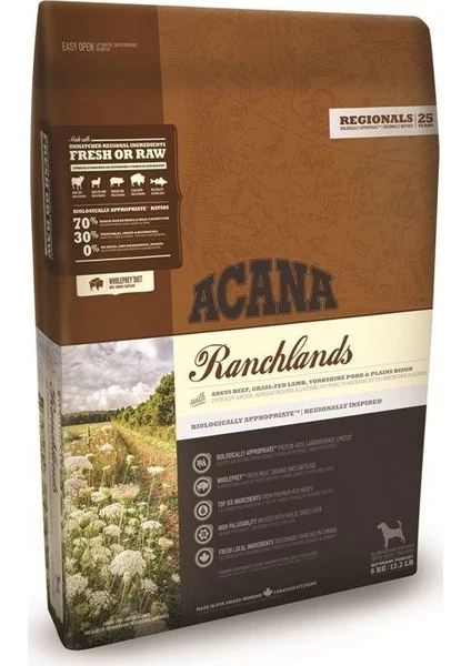 Ranchlands Sığır Etli Tahılsız Köpek Maması 11,4 kg