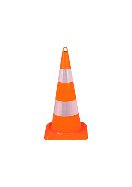 75 cm Kırılmaz Trafik Konisi EKONOMİK (Çift Reflektifli) UT 5011