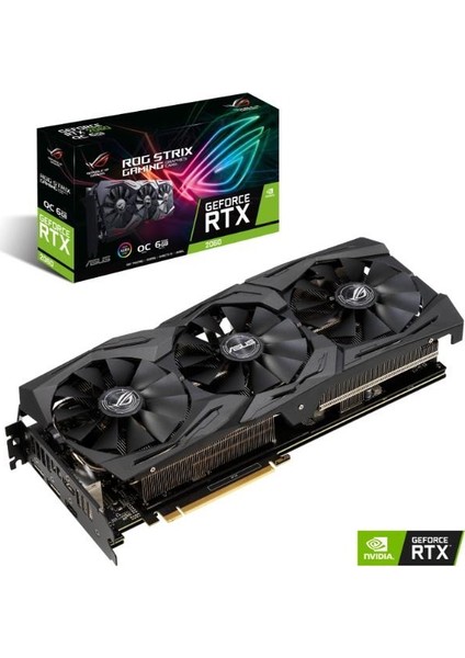 ROG Strix GeForce RTX 2060 Gaming 6GB OC 192Bit GDDR6 (DX12) PCI-E 3.0 Ekran Kartı (ROG-STRIX-RTX2060-O6G-GAMING)