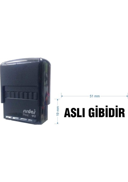 912 Kaşe Siyah Makine Siyah Keçe 'Aslı Gibidir' Yazısı İle