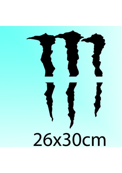 Far İçin Monster Pençe - Oto Sticker