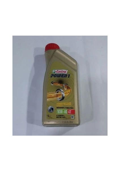 Motor Yağı Castrol Power 1 4T 10W40 1Lt Vitesli Motor